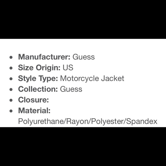 🎉Host Pick 🎉Guess Gold Metallic Moto Bike Jacket - Picture 3 of 3